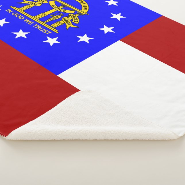 Manta Sherpa Bandera de Georgia (3/4)