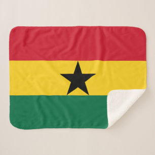 Manta Sherpa Bandera de Ghana