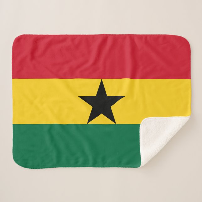 Manta Sherpa Bandera de Ghana (Anverso (horizontal))