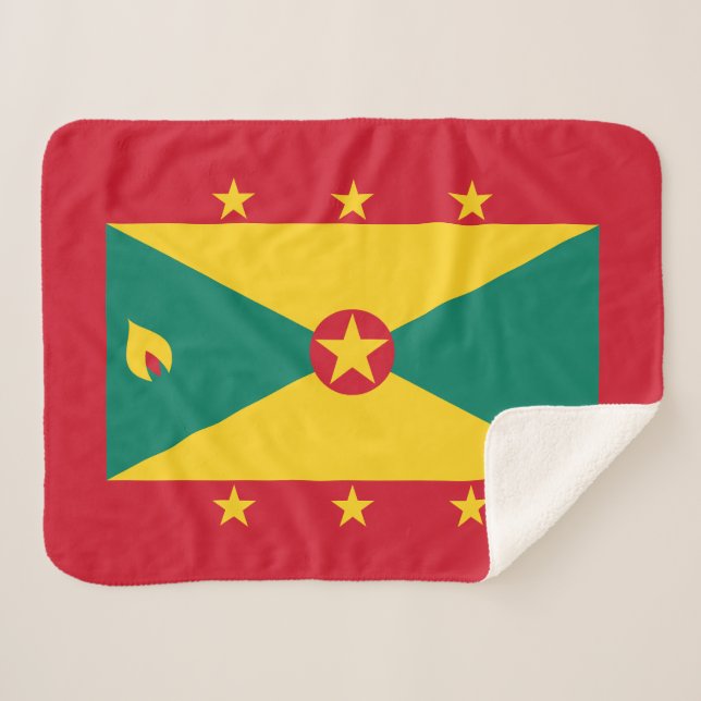 Manta Sherpa Bandera de Granada (Anverso (horizontal))
