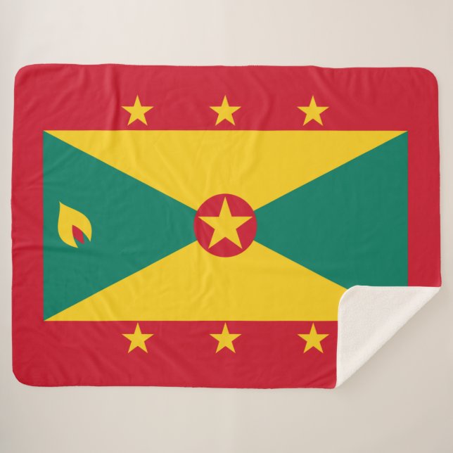Manta Sherpa Bandera de Granada (Anverso (horizontal))