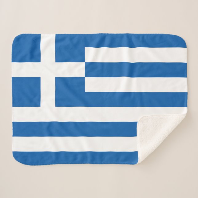 Manta Sherpa Bandera de Grecia (Anverso (horizontal))