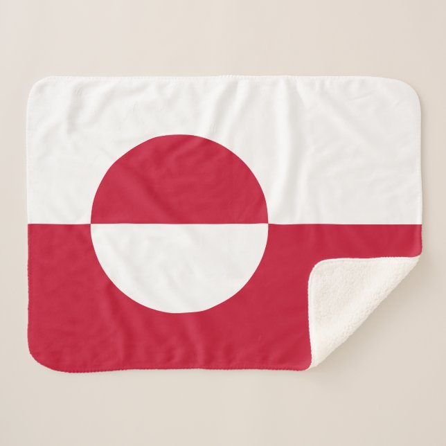 Manta Sherpa Bandera de Groenlandia (Anverso (horizontal))