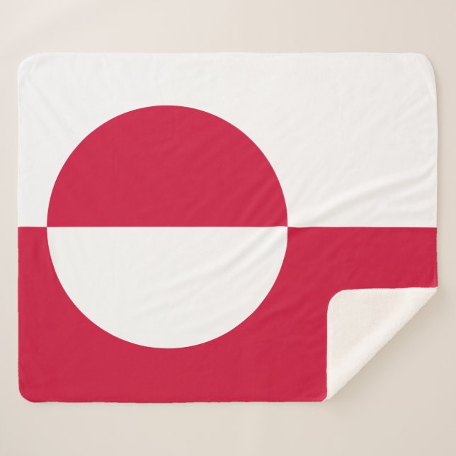 Manta Sherpa Bandera de Groenlandia (Anverso (horizontal))