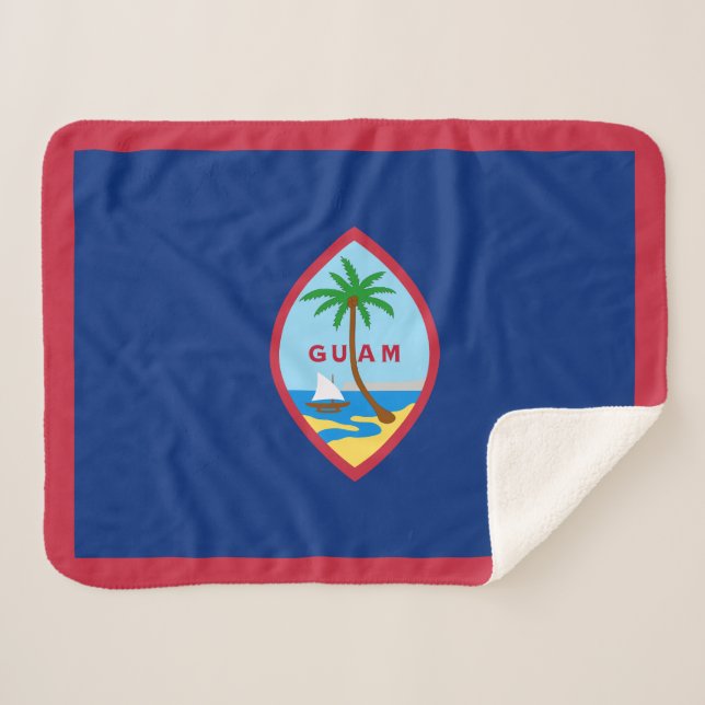 Manta Sherpa Bandera de Guam (Anverso (horizontal))