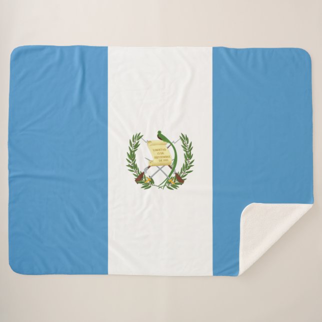 Manta Sherpa Bandera de Guatemala (Anverso (horizontal))