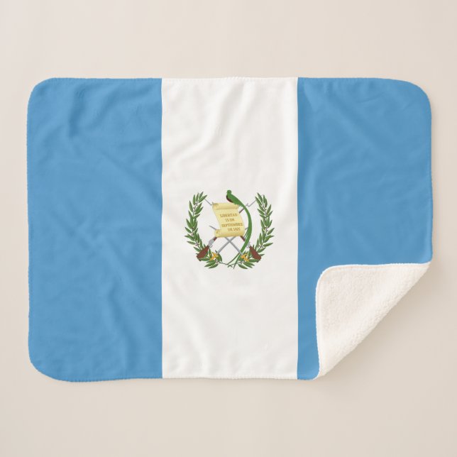 Manta Sherpa Bandera de Guatemala (Anverso (horizontal))