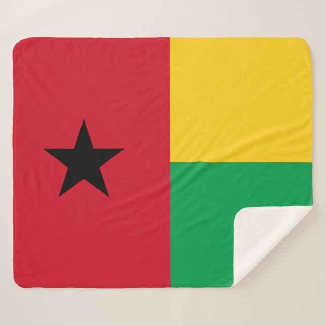 Manta Sherpa Bandera de Guinea-Bissau (Anverso (horizontal))