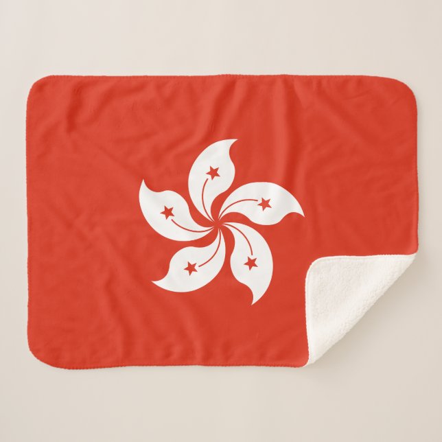 Manta Sherpa Bandera de Hong Kong (Anverso (horizontal))