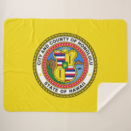 Manta Sherpa Bandera de Honolulu (Hawái)