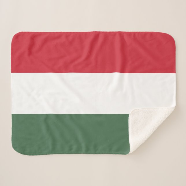 Manta Sherpa Bandera de Hungría (Anverso (horizontal))