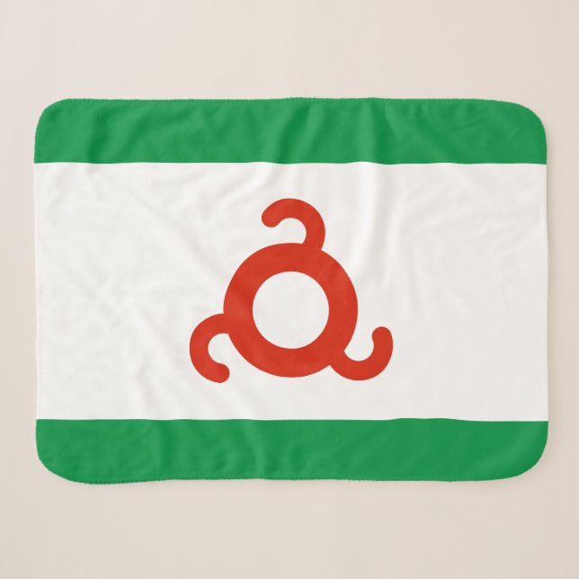 Manta Sherpa Bandera de Ingusetia (Anverso (horizontal))
