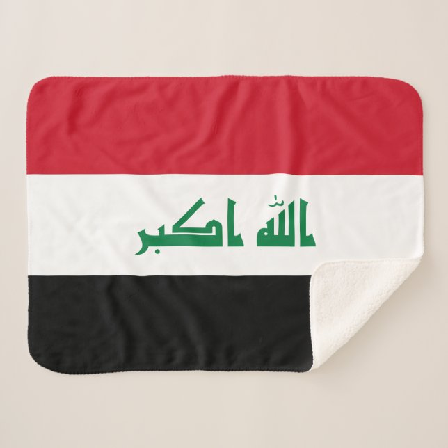 Manta Sherpa Bandera de Irak (Anverso (horizontal))