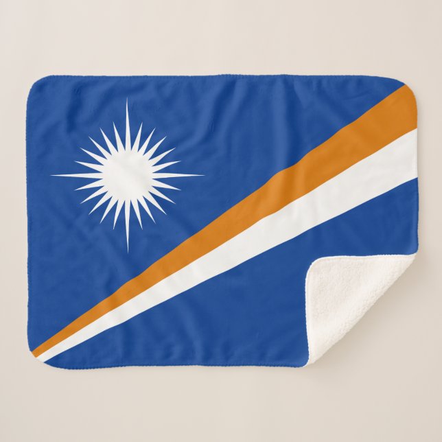 Manta Sherpa Bandera de Islas Marshall (Anverso (horizontal))