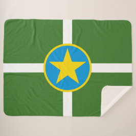 Manta Sherpa Bandera de Jackson (Misisipi)