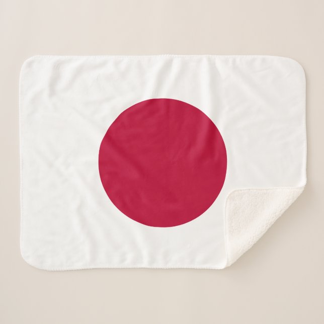 Manta Sherpa Bandera de Japón (Anverso (horizontal))