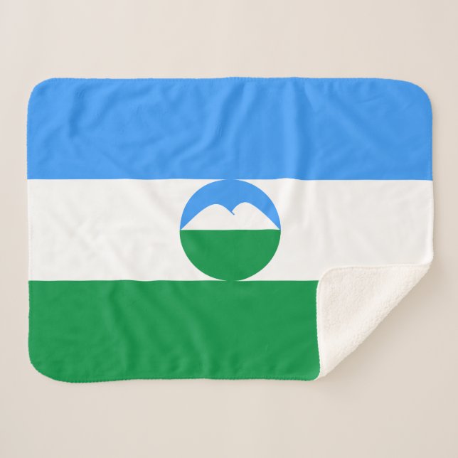 Manta Sherpa Bandera de Kabardino Balkaria (Anverso (horizontal))