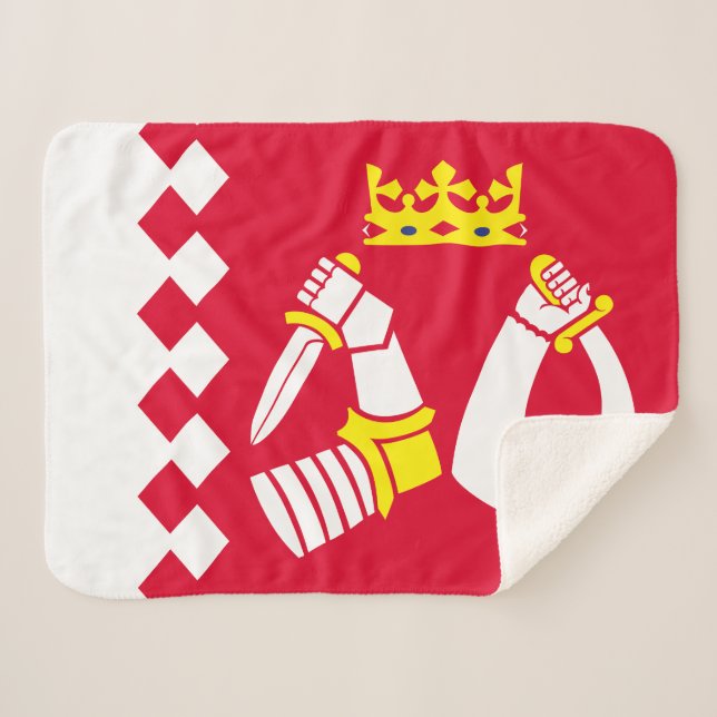 Manta Sherpa Bandera de Karelia del Norte (Anverso (horizontal))
