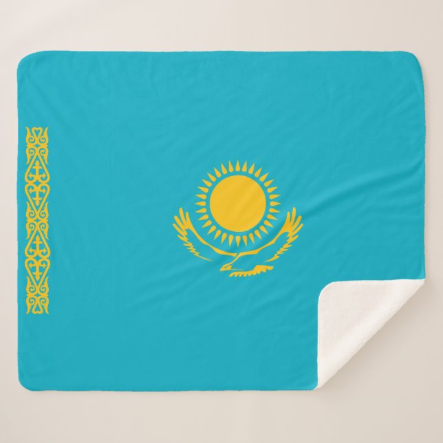Manta Sherpa Bandera de Kazajistán (Anverso (horizontal))