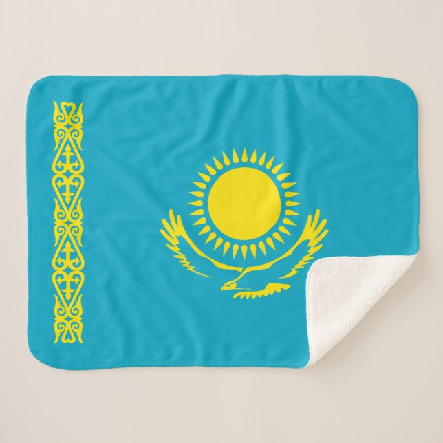 Manta Sherpa Bandera de Kazajistán (Anverso (horizontal))