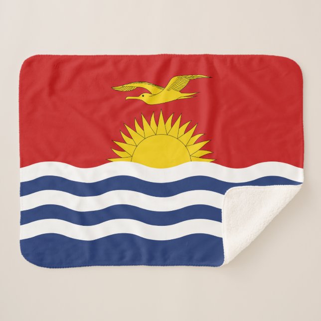 Manta Sherpa Bandera de Kiribati (Anverso (horizontal))