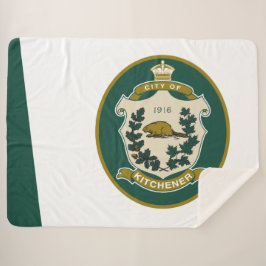 Manta Sherpa Bandera de Kitchener (Ontario, Canadá)