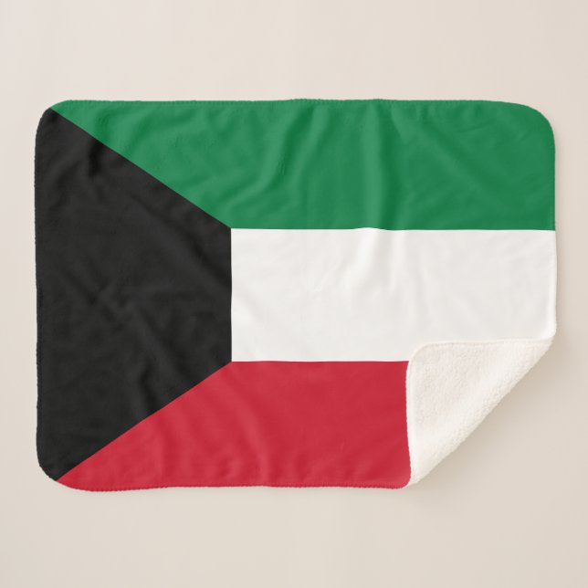 Manta Sherpa Bandera de Kuwait (Anverso (horizontal))