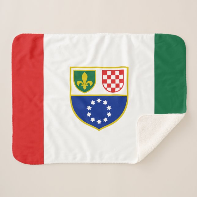 Manta Sherpa Bandera de la Federación de Bosnia y Herzegovina (Anverso (horizontal))