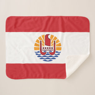 Manta Sherpa Bandera de la Polinesia Francesa