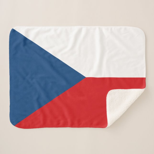 Manta Sherpa Bandera de la República Checa (Anverso (horizontal))