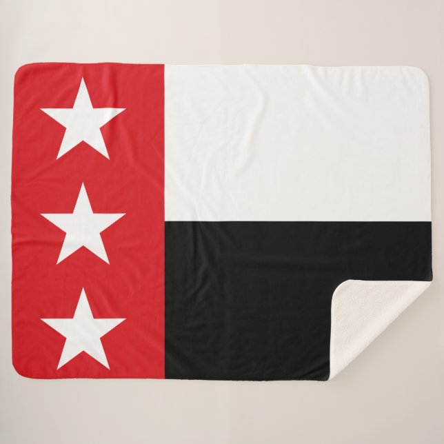 Manta Sherpa Bandera de Laredo (Texas) (Anverso (horizontal))