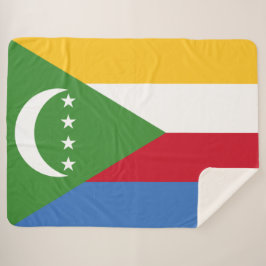 Manta Sherpa Bandera de las Comoras
