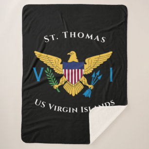 Manta Sherpa Bandera de las Islas Vírgenes de los Estados Unid