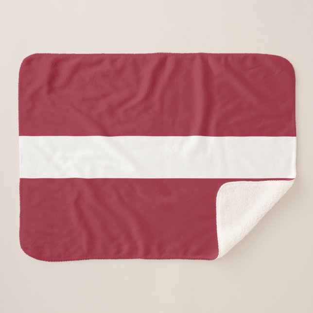 Manta Sherpa Bandera de Letonia (Anverso (horizontal))