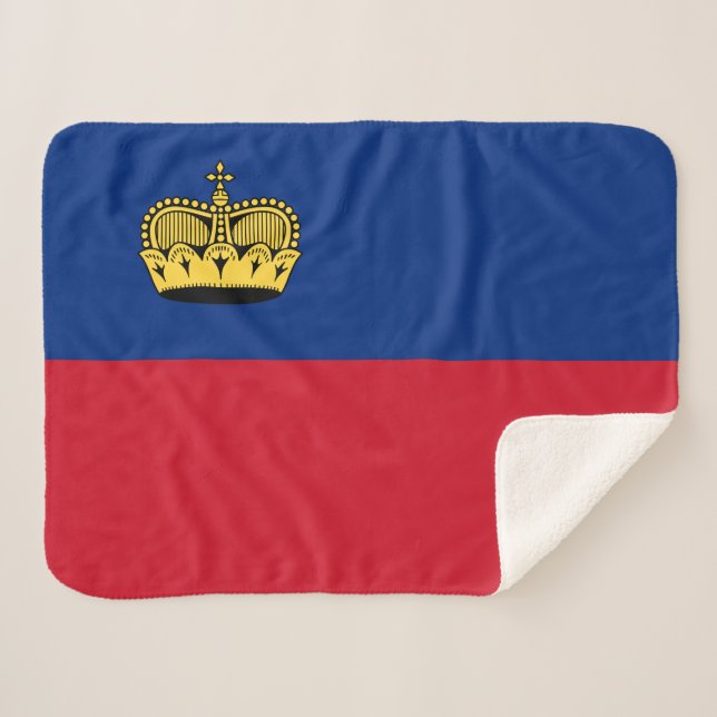 Manta Sherpa Bandera de Liechtenstein (Anverso (horizontal))