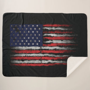 Manta Sherpa Bandera de los Estados Unidos