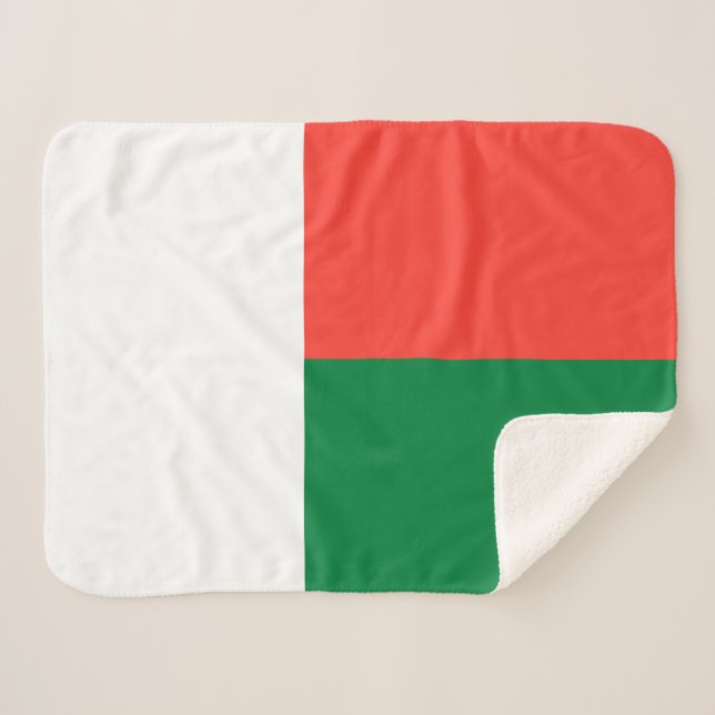 Manta Sherpa Bandera de Madagascar (Anverso (horizontal))