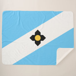 Manta Sherpa Bandera de Madison (Wisconsin)