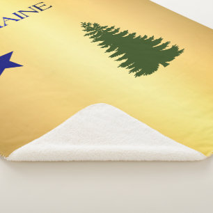 Manta Sherpa Bandera de Maine 1901