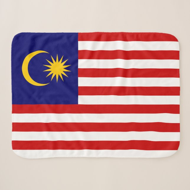 Manta Sherpa Bandera de Malasia (Anverso (horizontal))