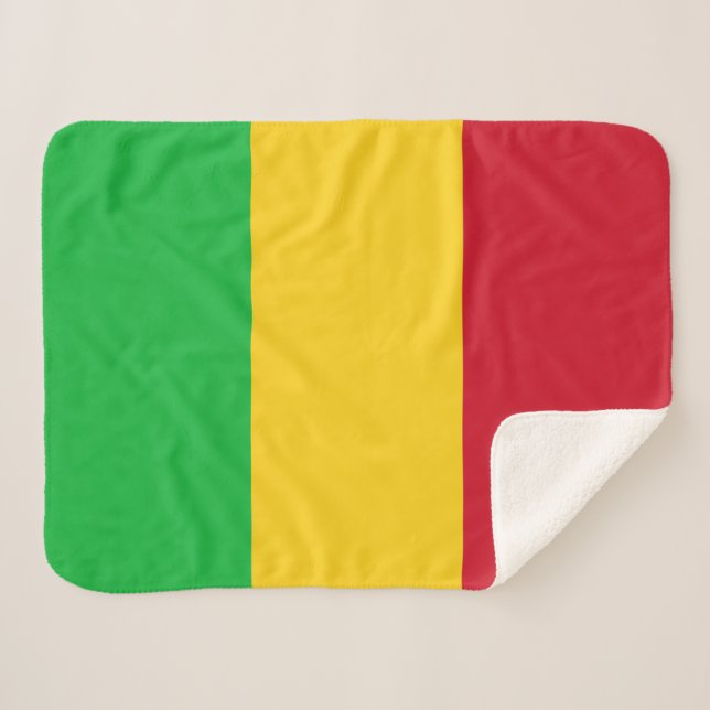 Manta Sherpa Bandera de Mali (Anverso (horizontal))