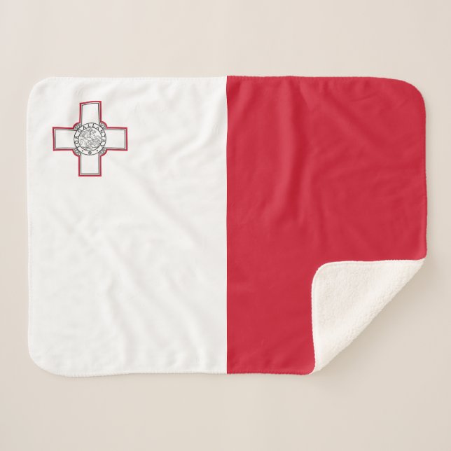 Manta Sherpa Bandera de Malta (Anverso (horizontal))