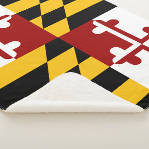 Manta Sherpa Bandera de Maryland