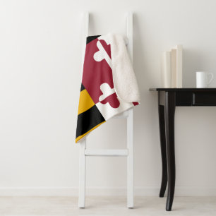 Manta Sherpa Bandera de Maryland