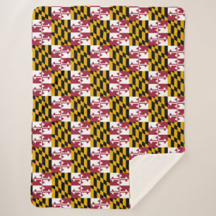Manta Sherpa Bandera de Maryland