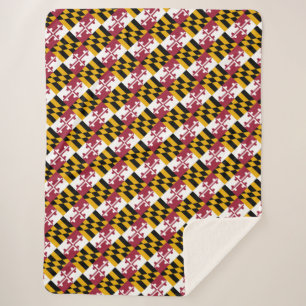 Manta Sherpa Bandera de Maryland