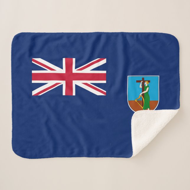 Manta Sherpa Bandera de Montserrat (Anverso (horizontal))