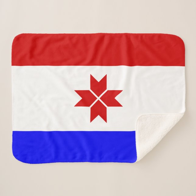Manta Sherpa Bandera de Mordovia (Anverso (horizontal))