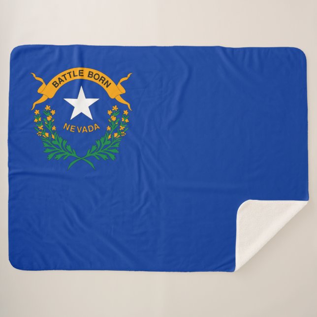 Manta Sherpa Bandera de Nevada (Anverso (horizontal))