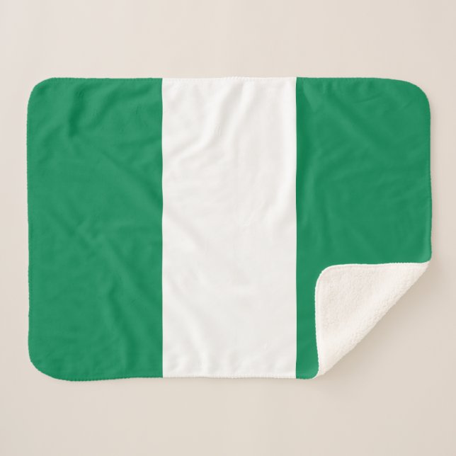 Manta Sherpa Bandera de Nigeria (Anverso (horizontal))